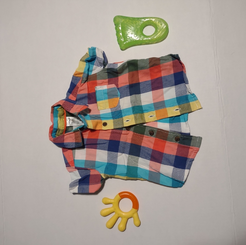 3mo Carter's vibrant plaid